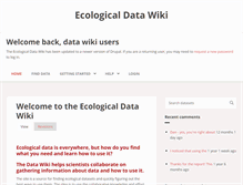 Tablet Screenshot of ecologicaldata.org